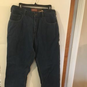 Berne flannel lined carpenter jeans